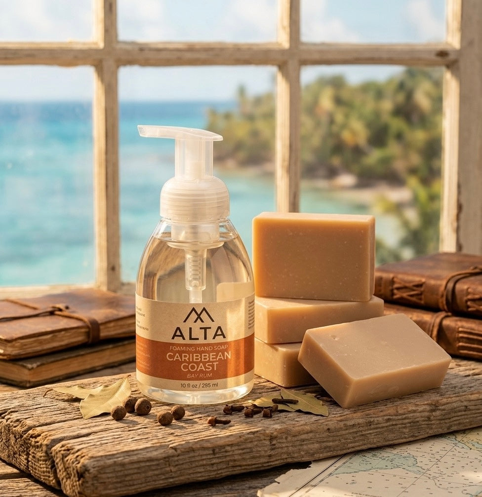 ALTA Caribbean Coast Foaming Hand Soap - Classic Bay Rum Scent