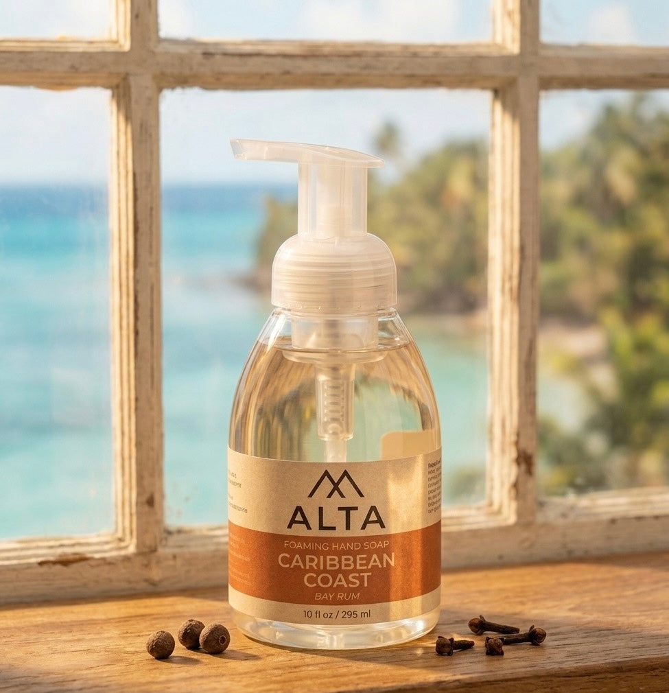 ALTA Caribbean Coast Foaming Hand Soap - Classic Bay Rum Scent