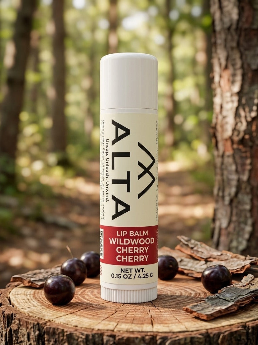 ALTA Wildwood Cherry Lip Balm - Natural Cherry Flavored Lip Care