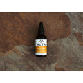 Alta Body Golden Hour Premium Beard Oil in a 2oz glass dropper bottle. Sandalwood and Amber scented natural beard conditioner.