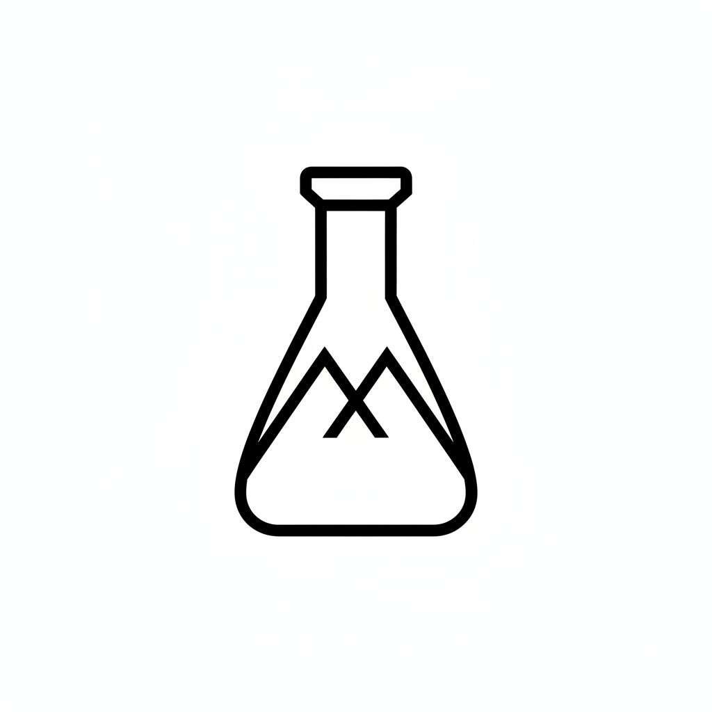 Beaker Icon White Background